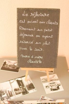 ardoise de bienvenue